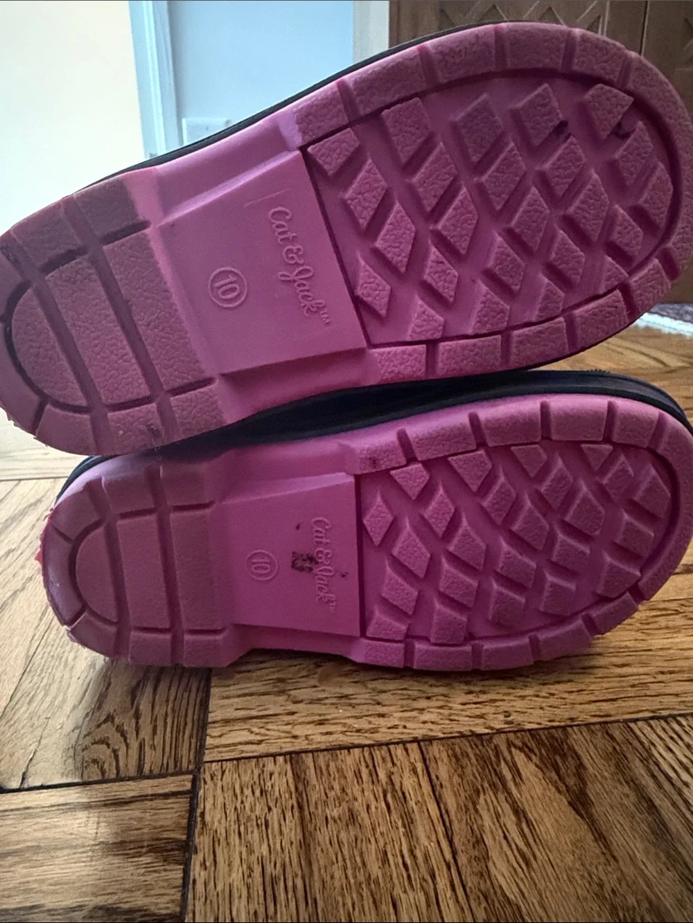 Cat & Jack Pink and Gray Girls Insulated Winter Boots little kids size 10